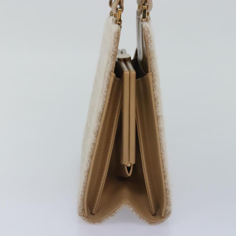 Beige Canvas Fendi Handbag