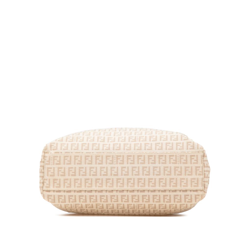 Beige Canvas Fendi Tote