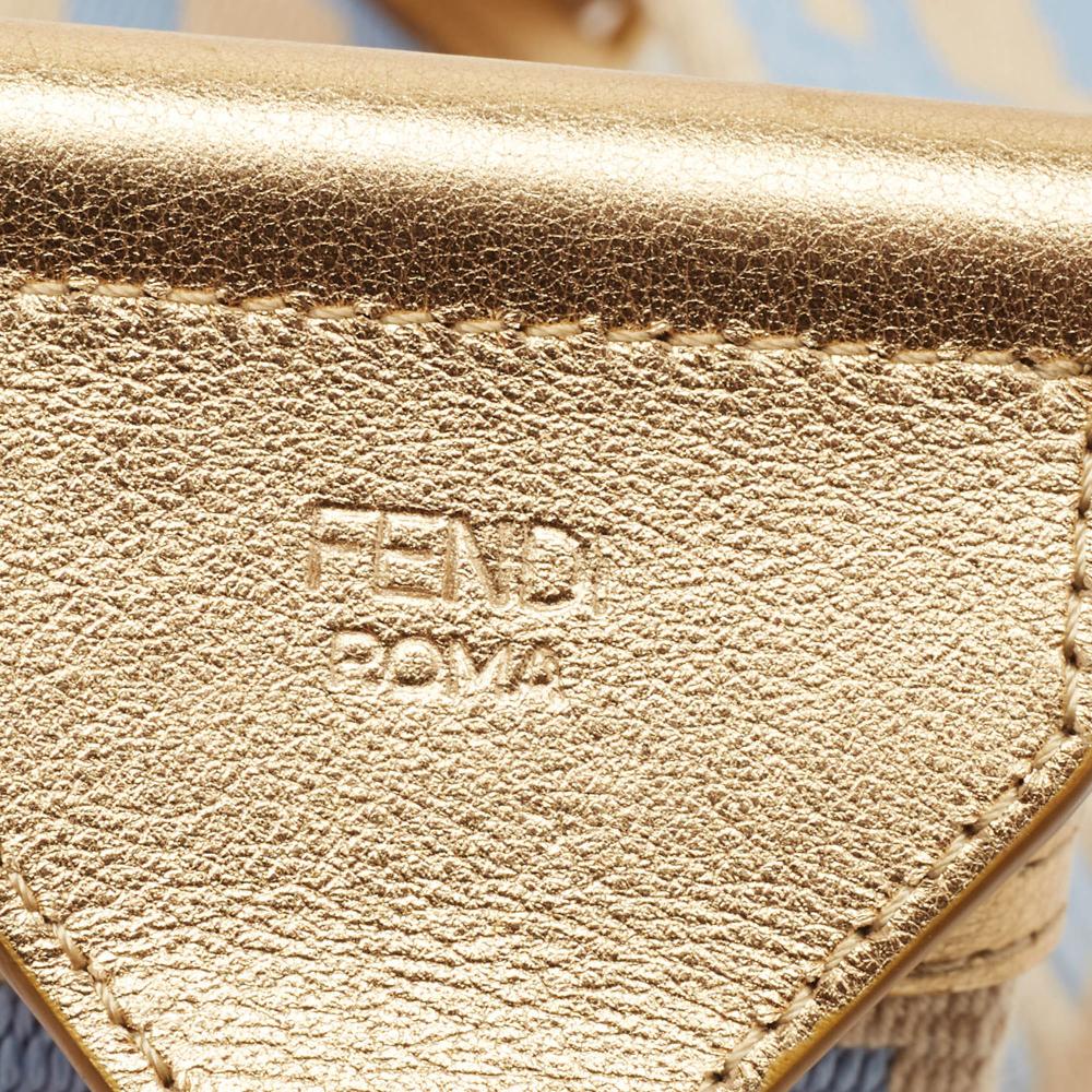Beige Canvas Fendi Travel Bag