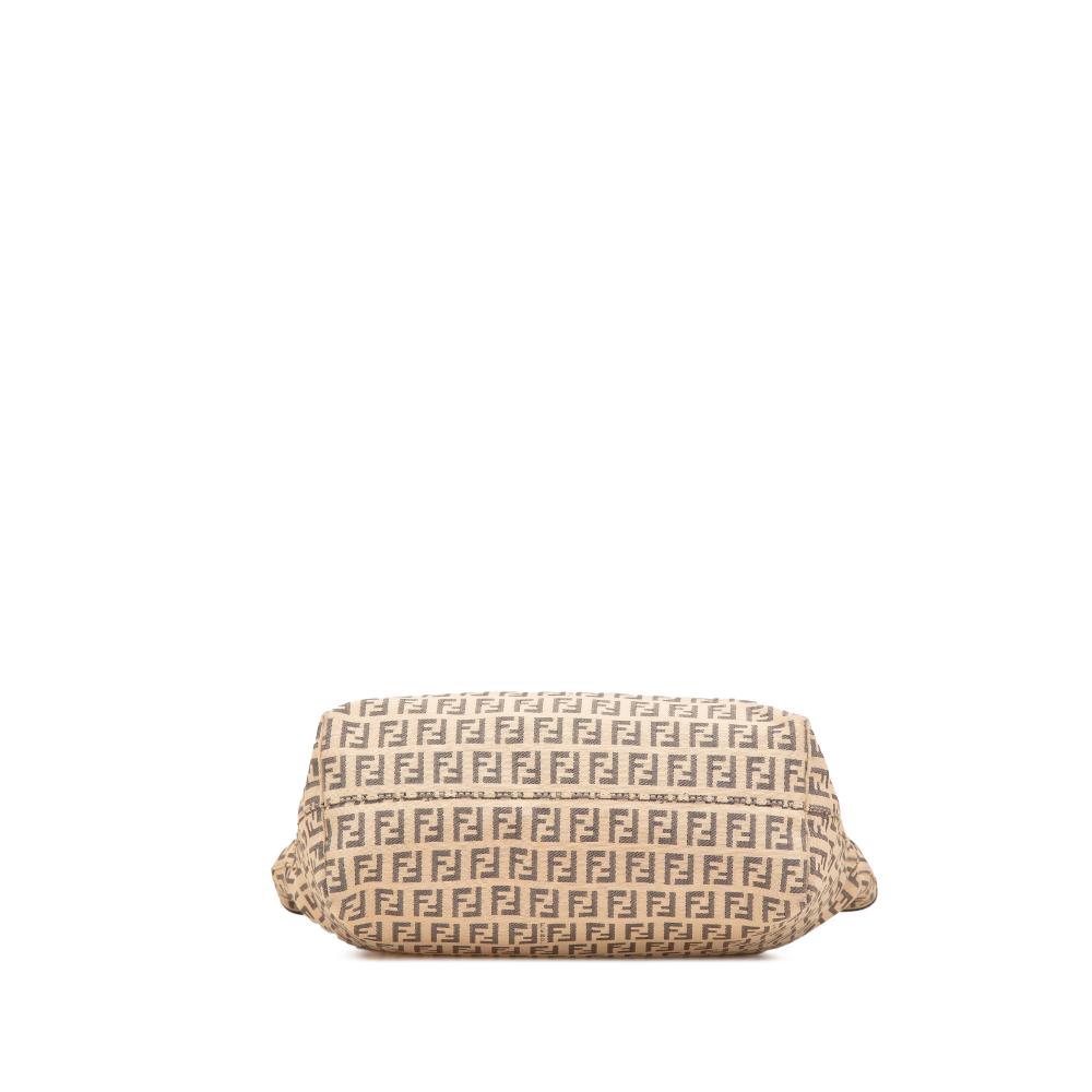 Beige Canvas Fendi Tote