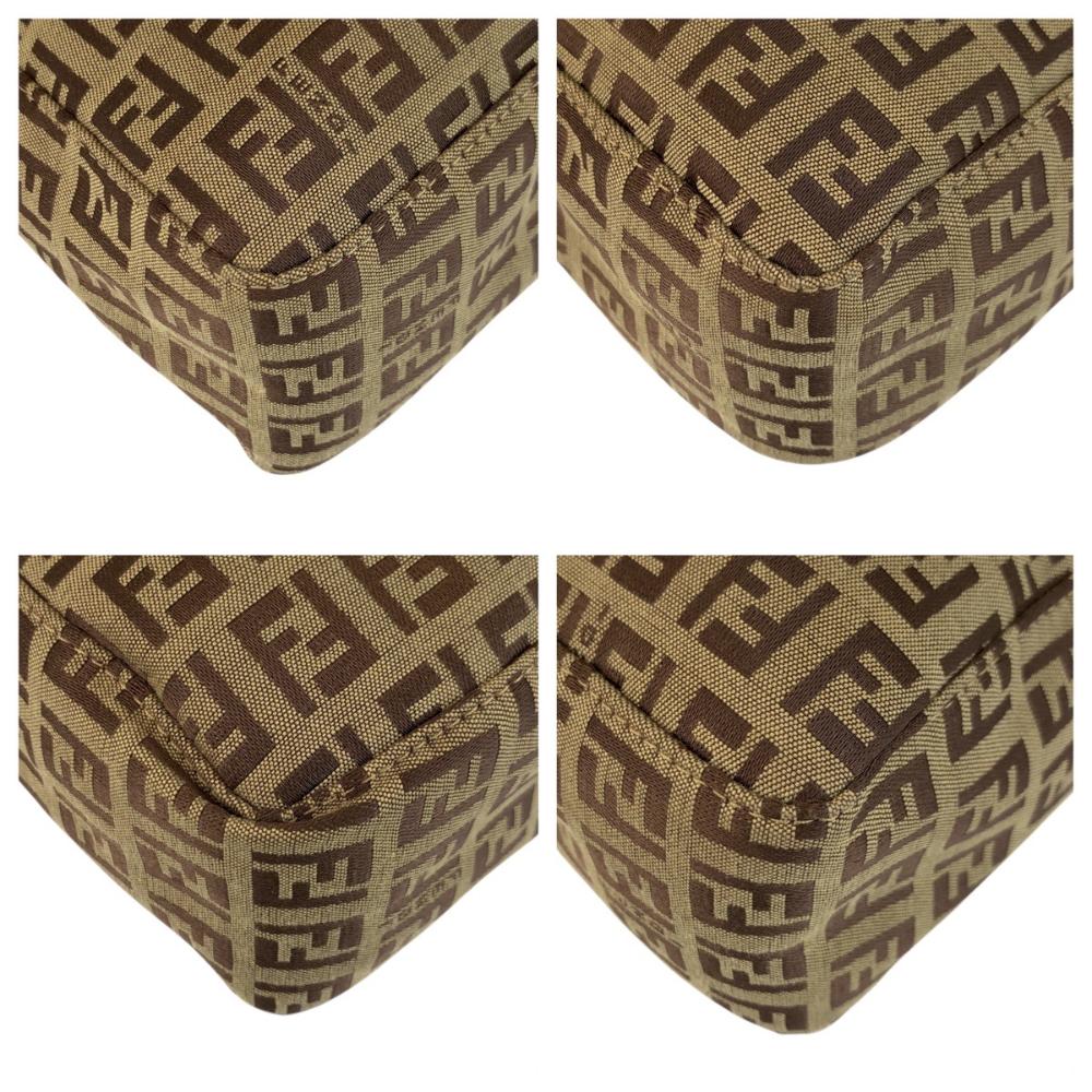 Beige Canvas Fendi Tote