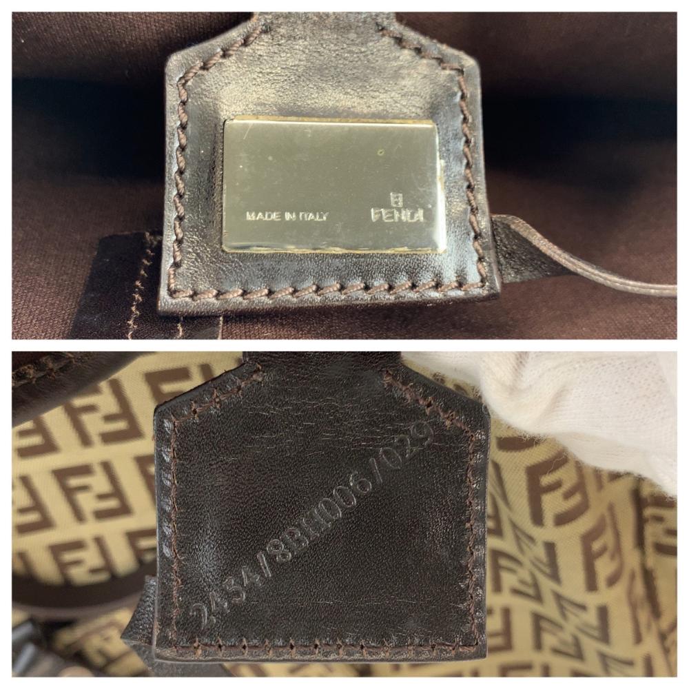 Beige Canvas Fendi Tote