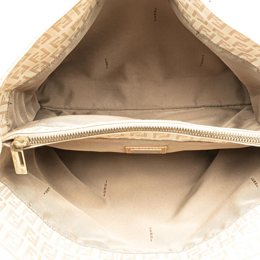Beige Canvas Fendi Tote