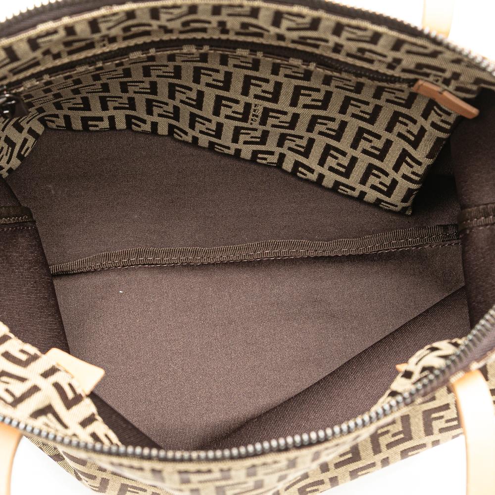Beige Canvas Fendi Tote