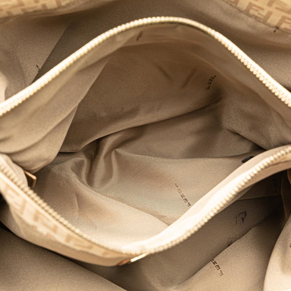 Beige Canvas Fendi Tote