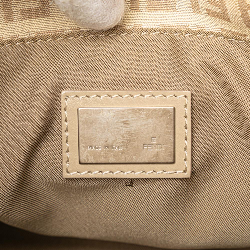 Beige Canvas Fendi Tote
