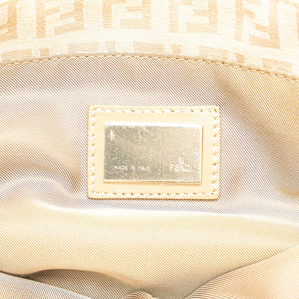 Beige Canvas Fendi Tote