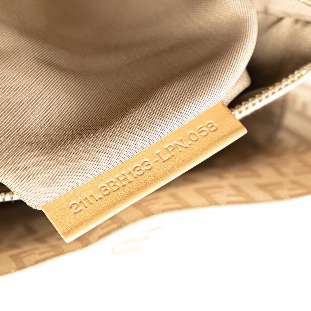 Beige Canvas Fendi Tote