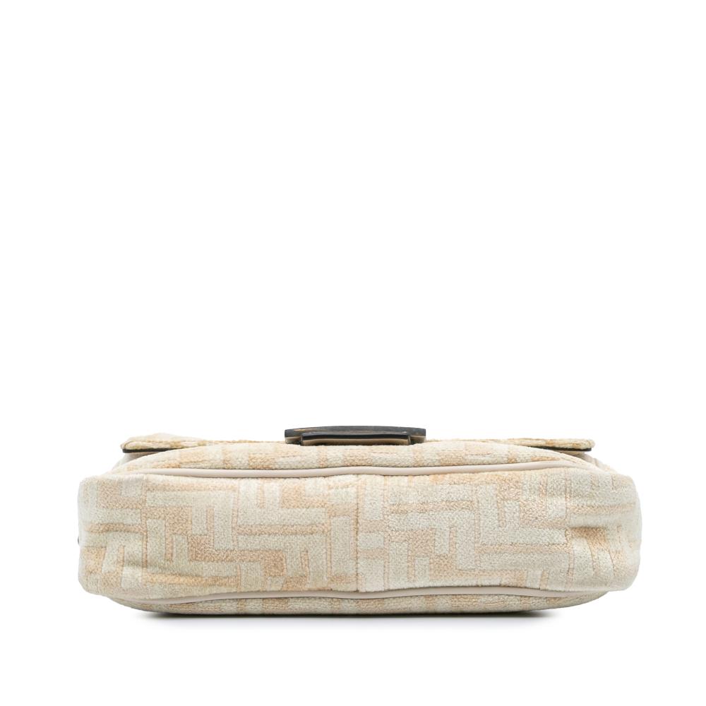 Beige Cotton Fendi Baguette