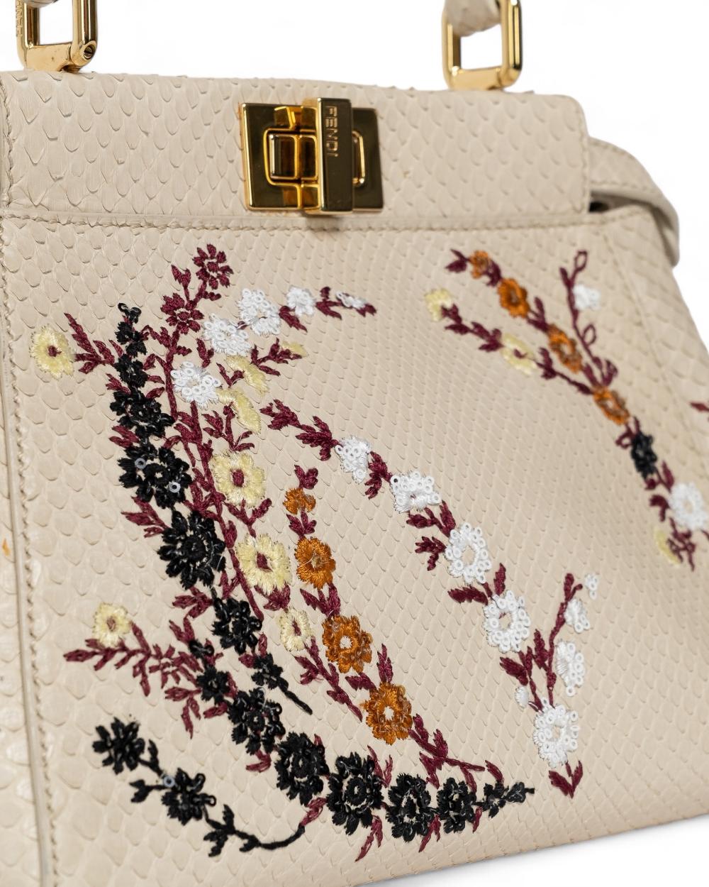 Beige Fabric Fendi Peekaboo
