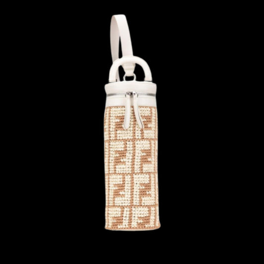 Beige Fabric Fendi Shoulder Bag
