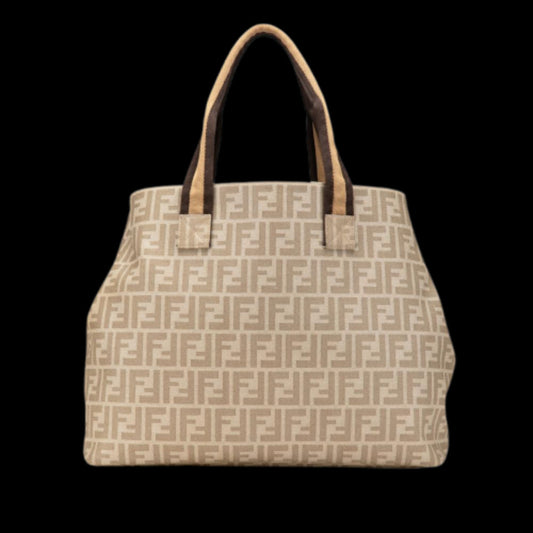 Beige Fabric Fendi Tote
