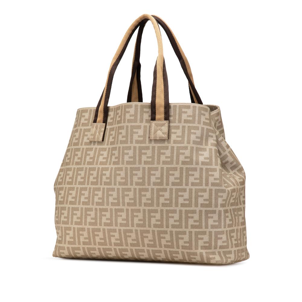 Beige Fabric Fendi Tote