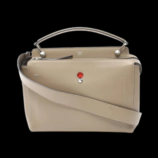 Beige Leather Fendi Handbag