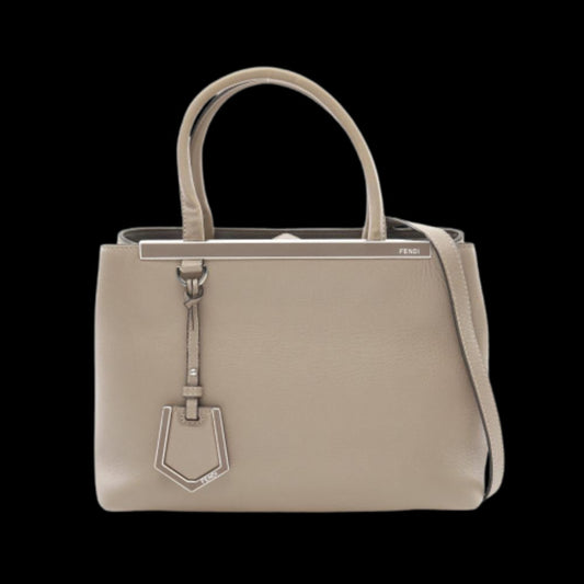 Beige Leather Fendi Handbag
