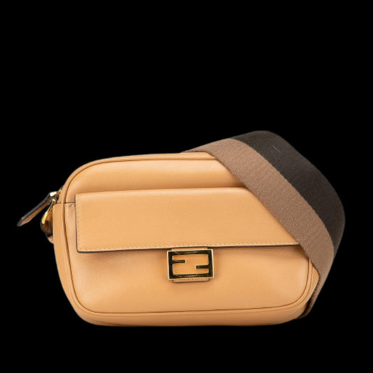Beige Leather Fendi Baguette