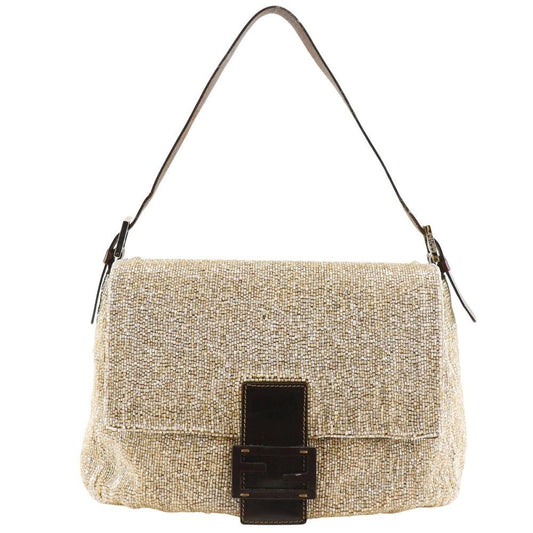 Beige Leather Fendi Baguette