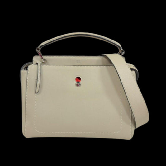 Beige Leather Fendi Shoulder Bag