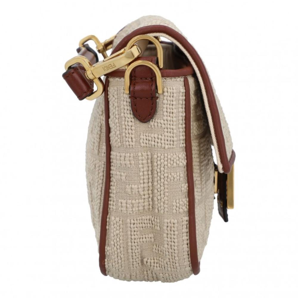 Beige Leather Fendi Baguette