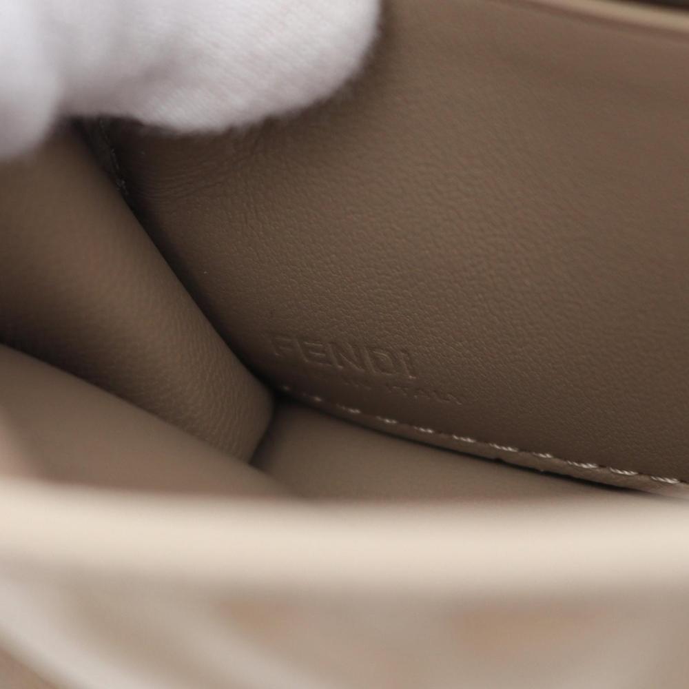 Beige Leather Fendi Baguette