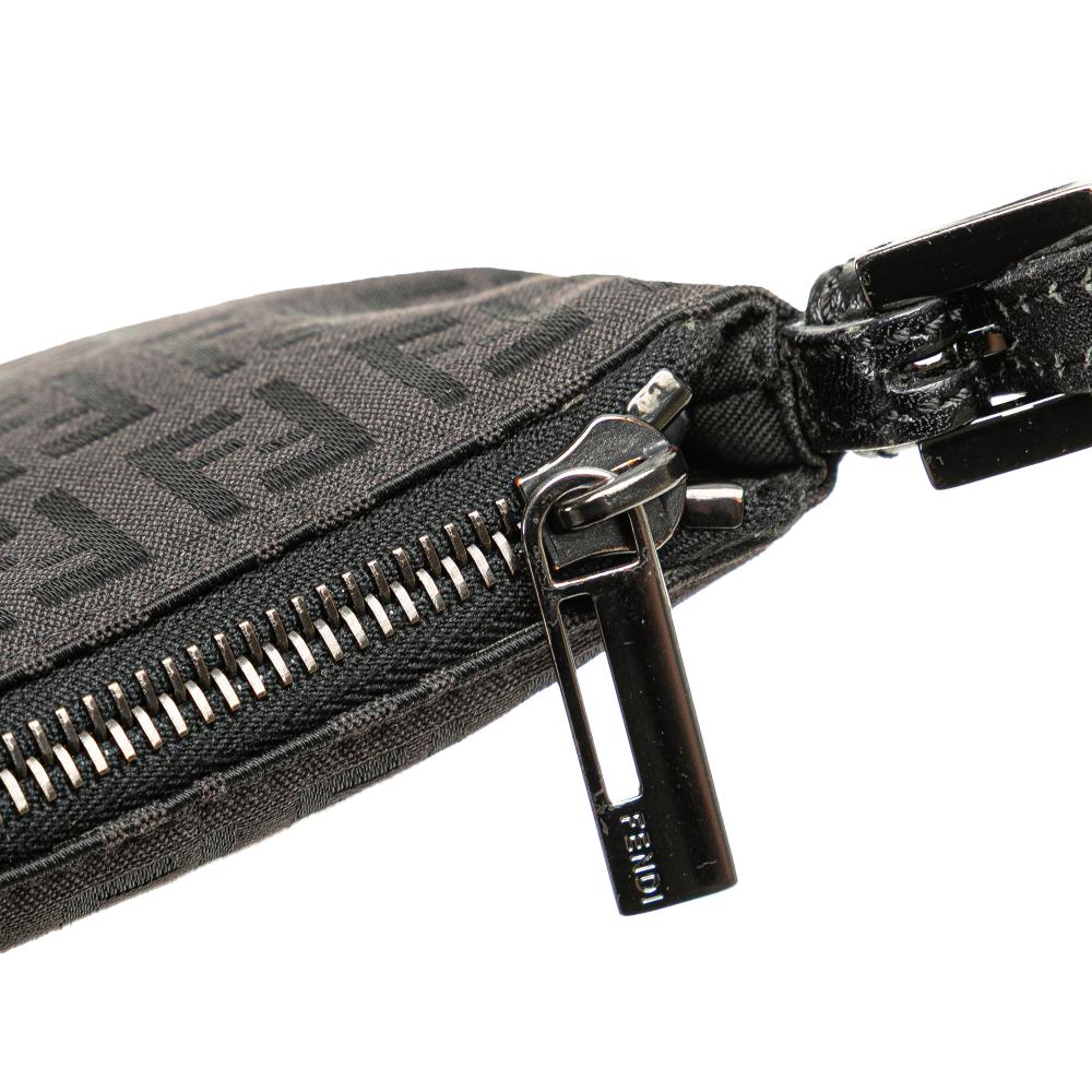 Black Canvas Fendi Crossbody Bag
