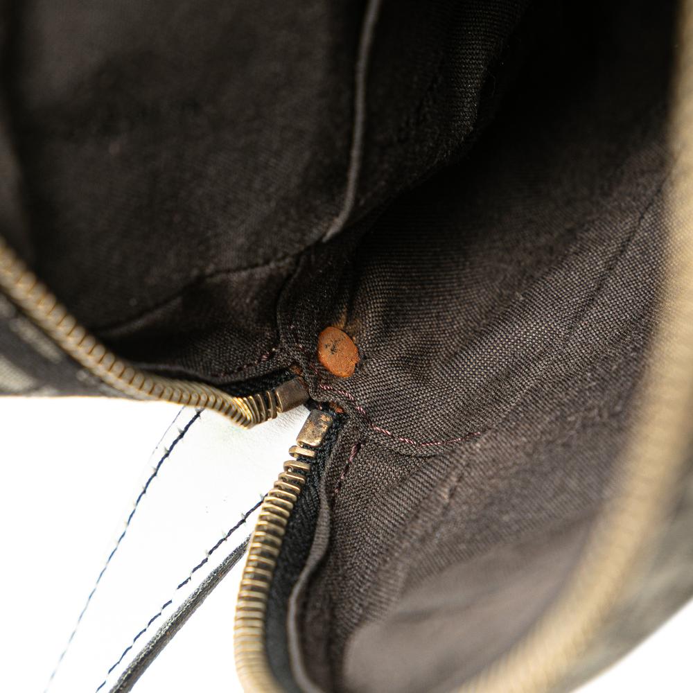 Black Canvas Fendi Crossbody Bag