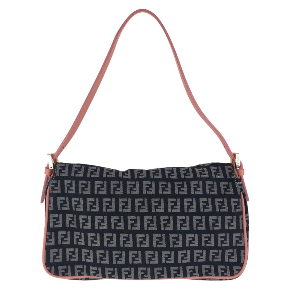 Black Canvas Fendi Shoulder Bag