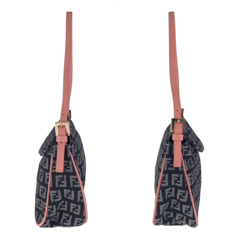 Black Canvas Fendi Shoulder Bag