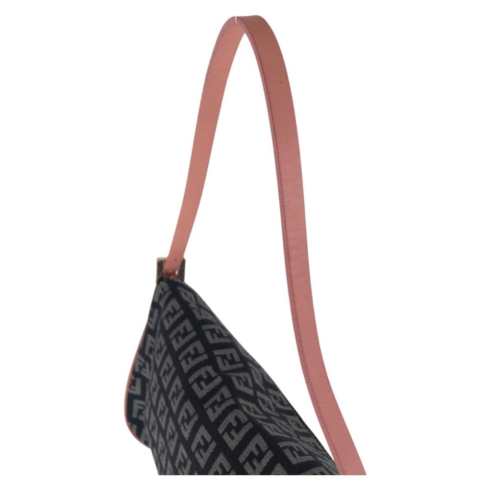 Black Canvas Fendi Shoulder Bag