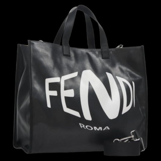 Black Canvas Fendi Tote
