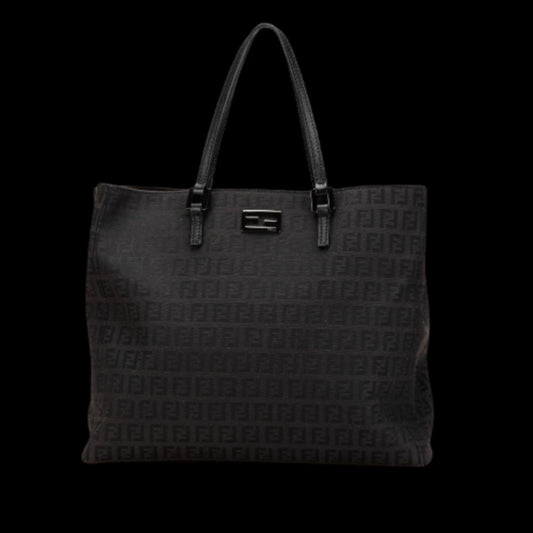 Black Canvas Fendi Tote
