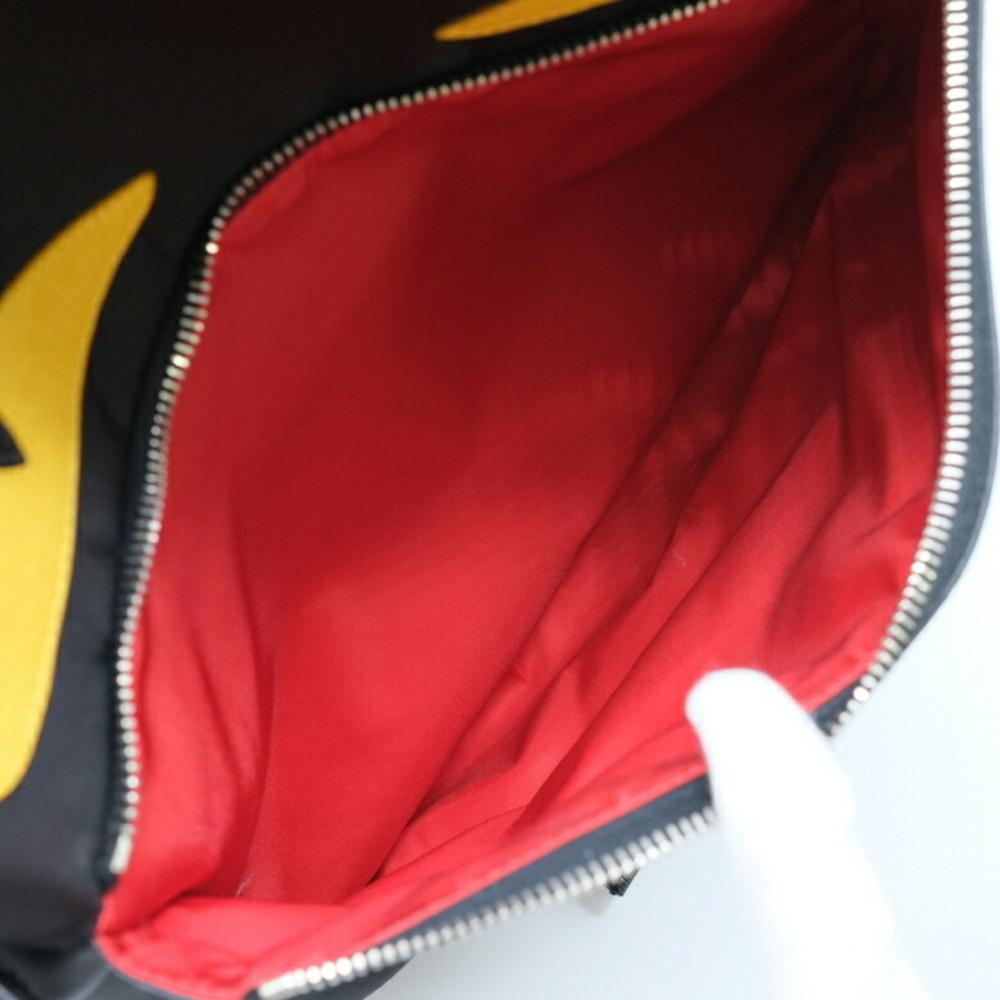Black Fabric Fendi Backpack