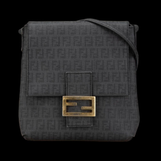 Black Fabric Fendi Crossbody Bag