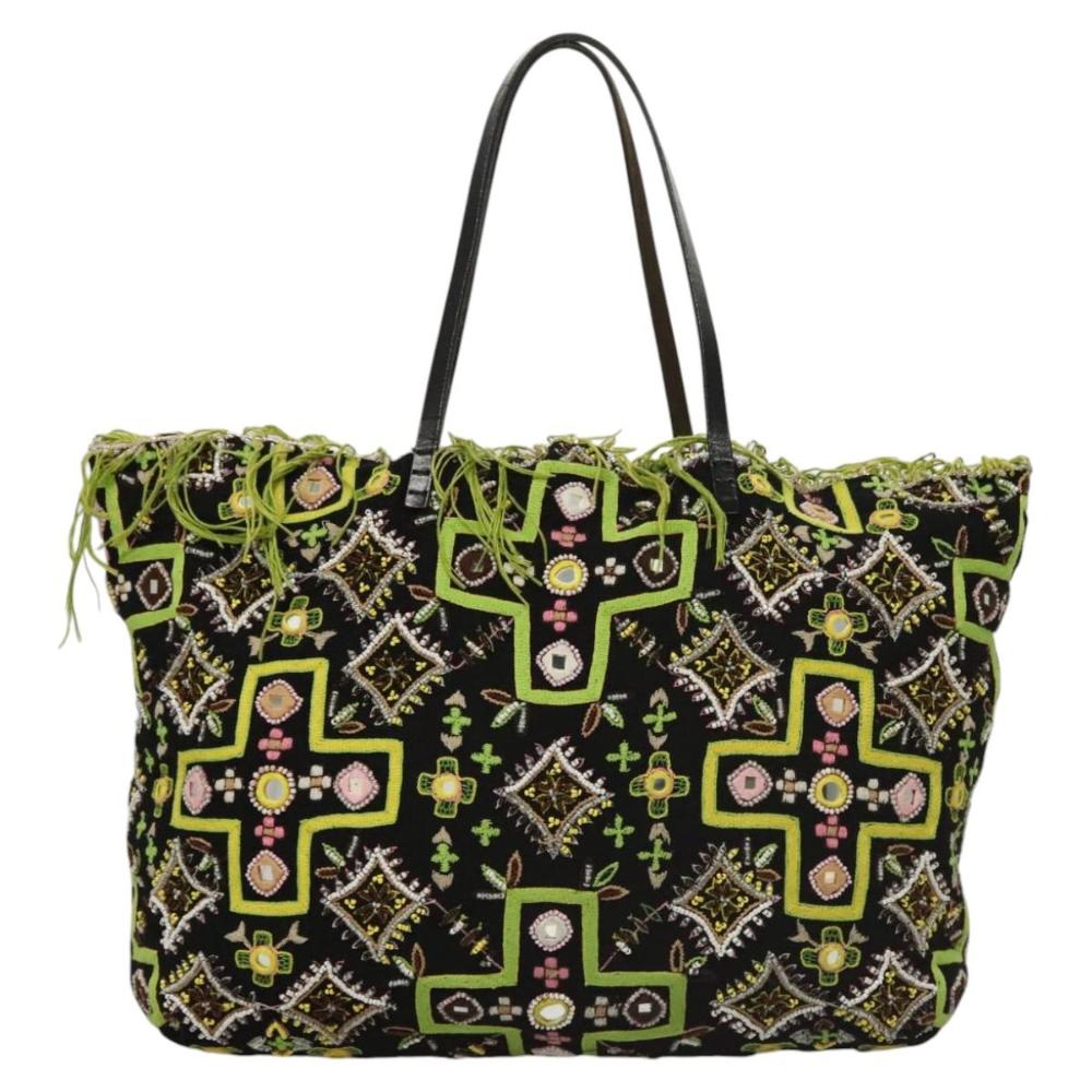 Black Fabric Fendi Tote