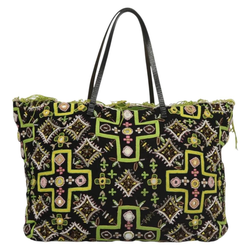 Black Fabric Fendi Tote