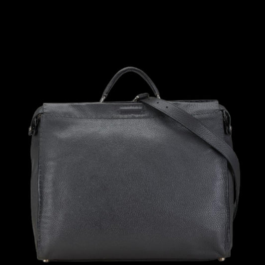 Black Leather Fendi Shoulder Bag