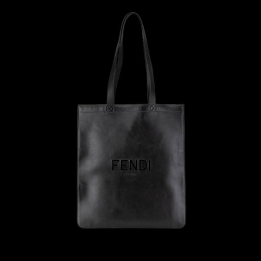 Black Leather Fendi Tote