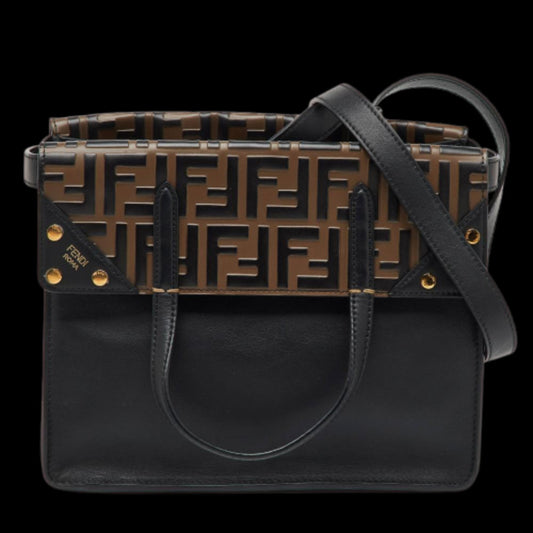 Black Leather Fendi Tote
