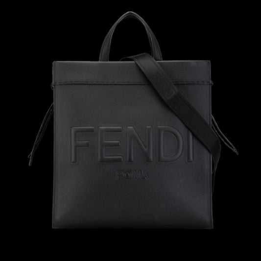 Black Leather Fendi Tote