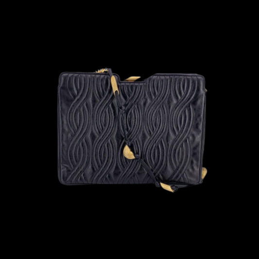 Black Leather Fendi Crossbody Bag