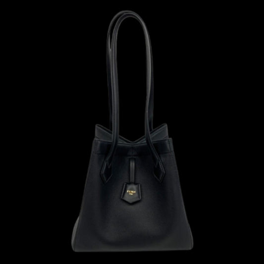 Black Leather Fendi Shoulder Bag