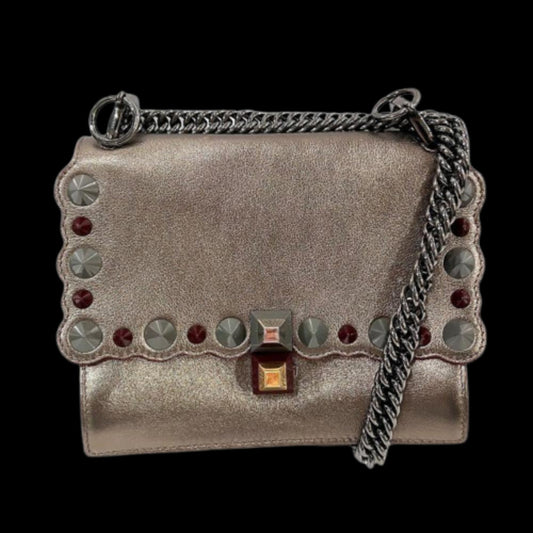 Black Leather Fendi Shoulder Bag