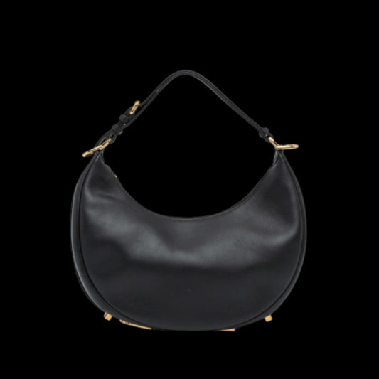 Black Leather Fendi Shoulder Bag