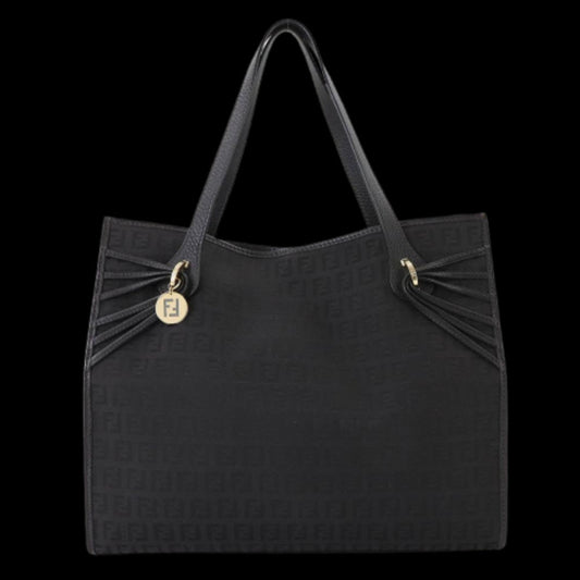 Black Leather Fendi Tote