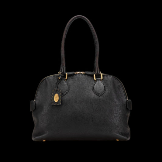 Black Leather Fendi Shoulder Bag