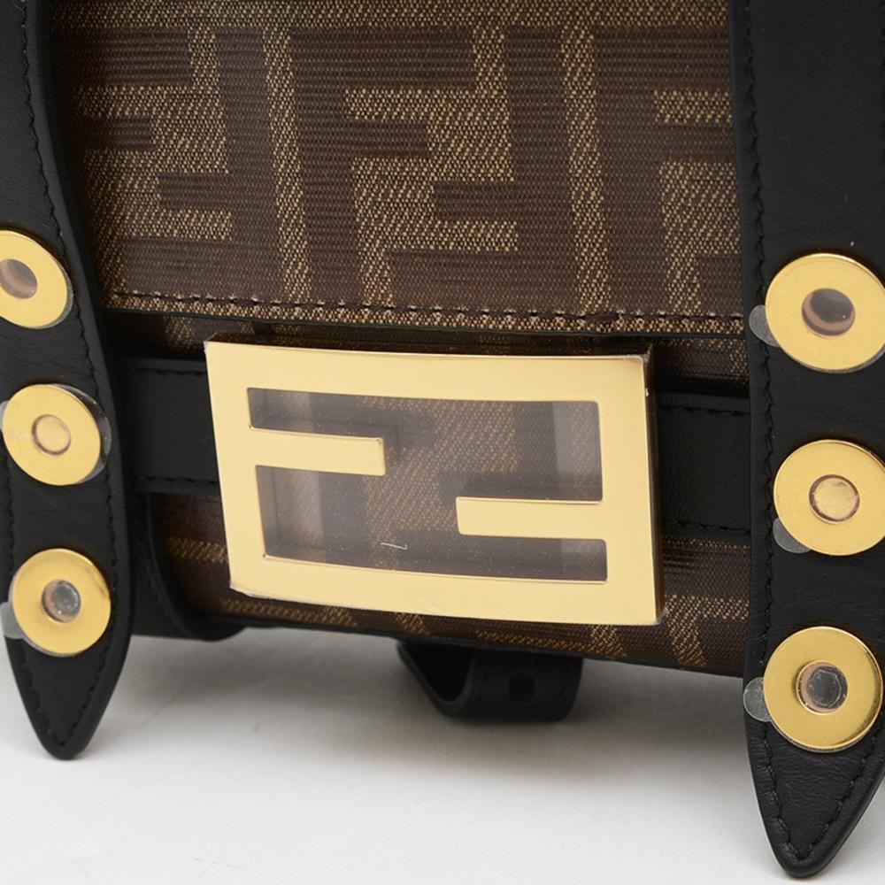 Black Leather Fendi Shoulder Bag