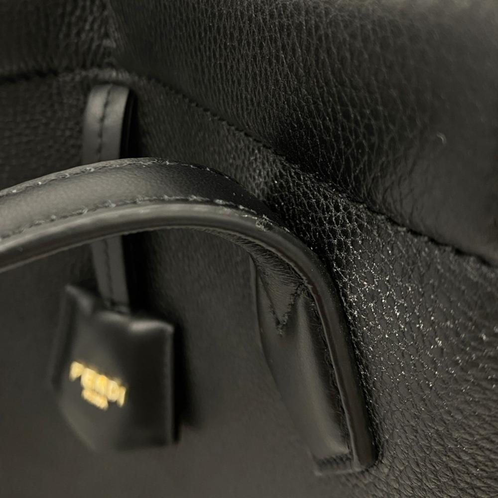 Black Leather Fendi Shoulder Bag