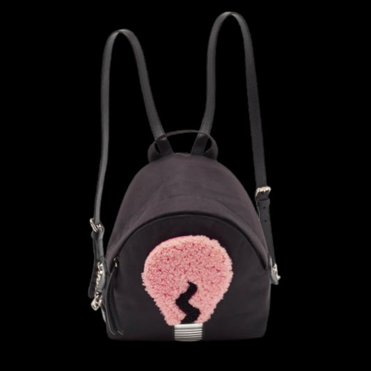 Black Nylon Fendi Backpack