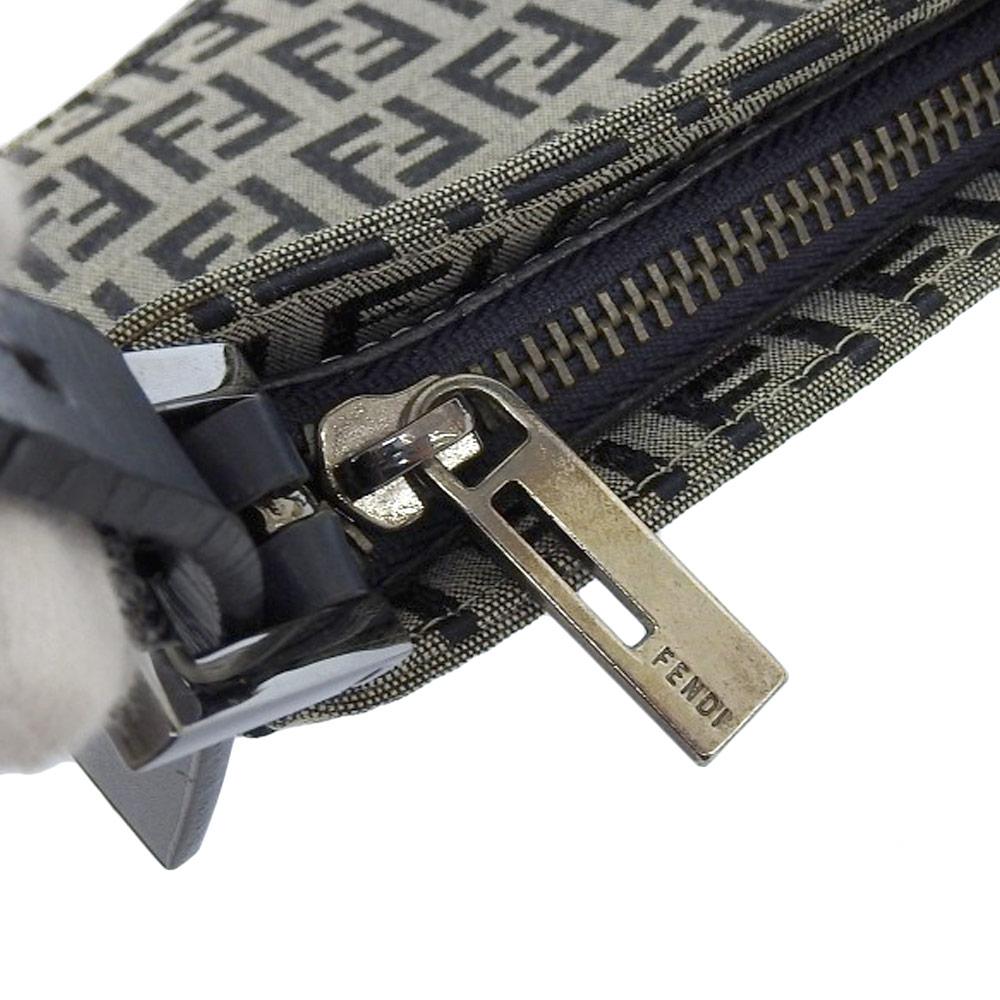Blue Canvas Fendi Clutch