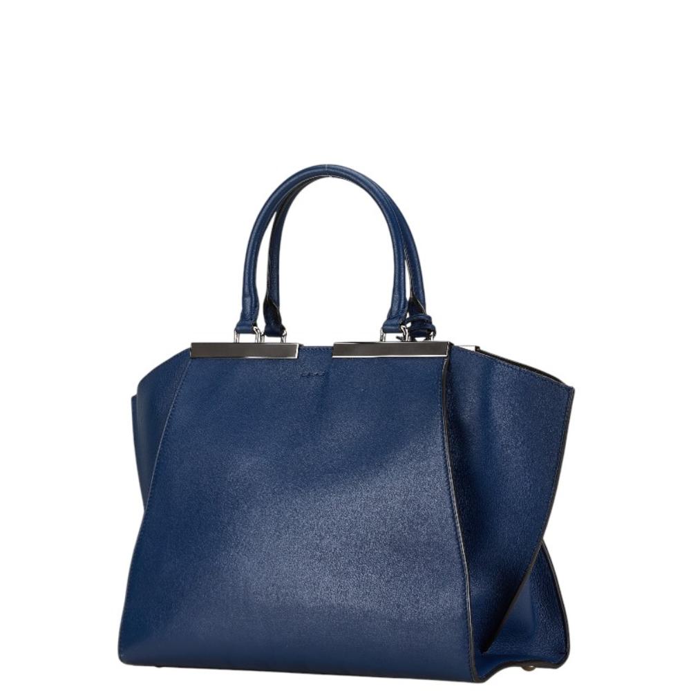 Blue Leather Fendi Shoulder Bag